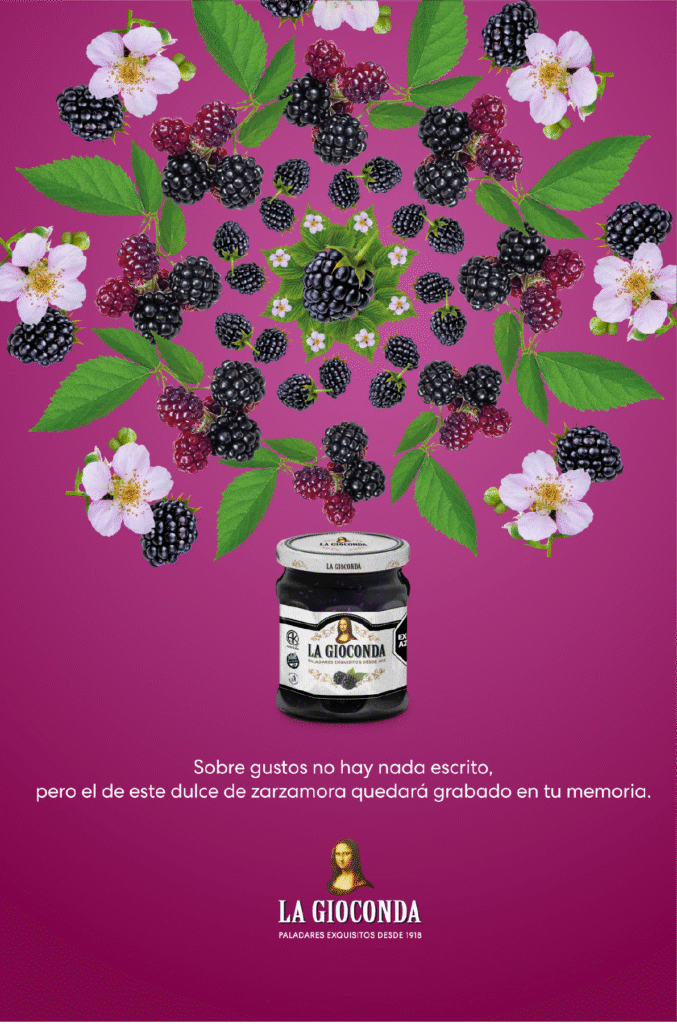 Caleidoscopio del dulce de zarzamora La Gioconda