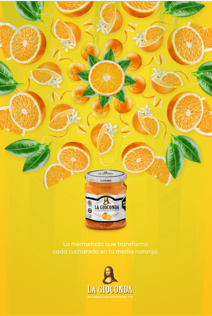 Caleidoscopio de la mermelada de naranja La Gioconda
